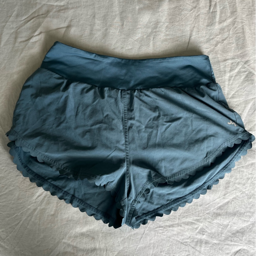 Blue JoyLab exercise shorts.